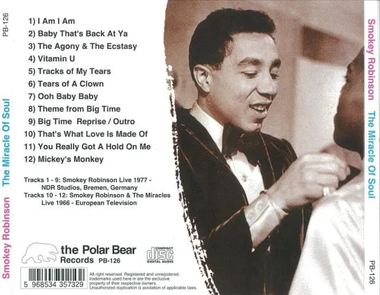 SMOKEY ROBINSON / THE MIRACLE OF SOUL (1CD)