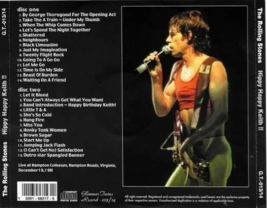 THE ROLLING STONES / HIPPY HAPPY KEITH!! (2CD)