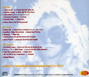 ELTON JOHN / WEST OF THE ROCKIES (3CD)