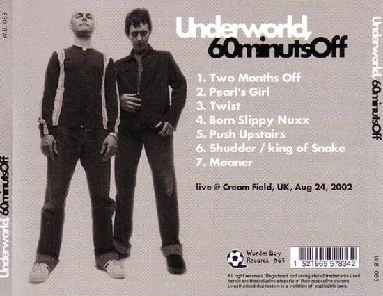 UNDERWORLD / 60 MINUTS OFF (1CD)