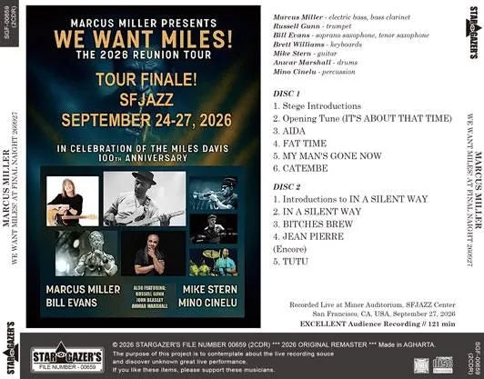 MARCUS MILLER / WE WANT MILES! AT FINAL NAIGHT 260927 (2CDR)