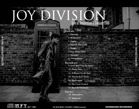 JOY DIVISION / Amsterdam 11 January 1980 (1CDR)