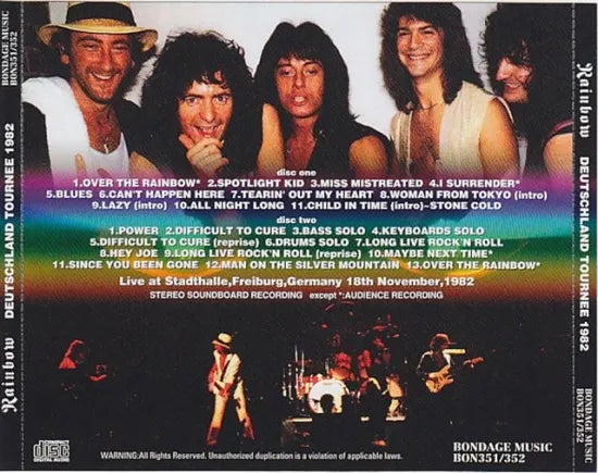 RAINBOW / DEUTSCHLAND TOURNEE 1982 (2CD)