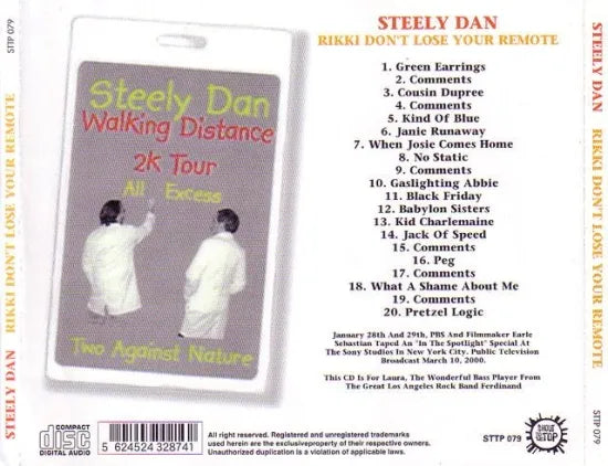 STEELY DAN / RIKKI DON'T LOSE YOUR REMOTE (1CD)
