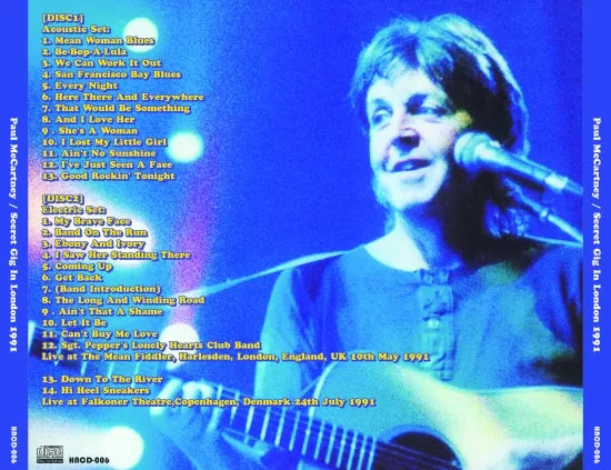 PAUL MCCARTNEY / SECRET GIG IN LONDON 1991 (2CDR)