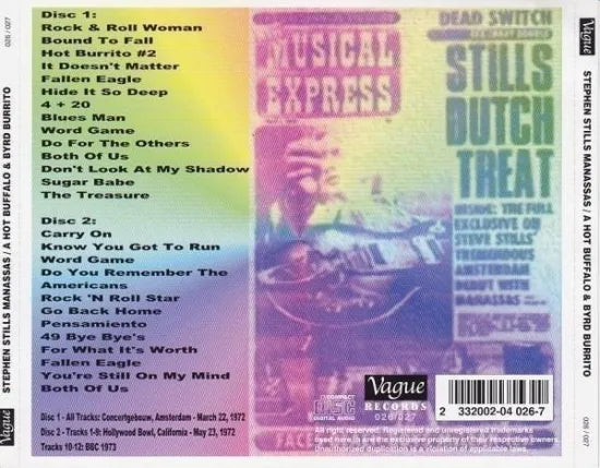 STEPHEN STILLS MANASSAS / A HOT BUFFALO & BYRO BURRITO (2CD)
