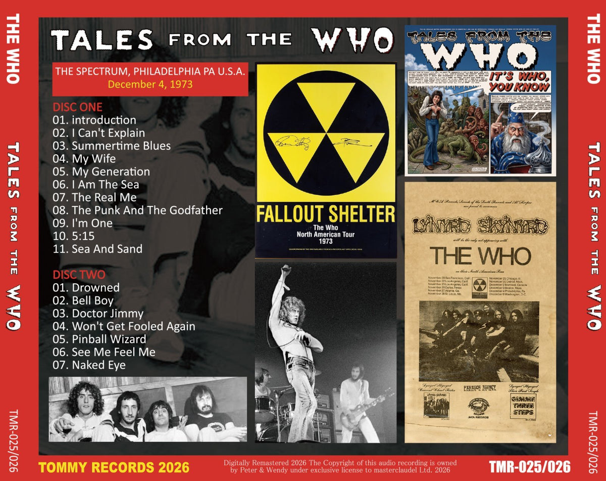 THE WHO / 1973 TALES FROM THE WHO SOUNDBOARD (2CD)
