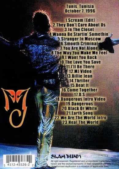 Michael Jackson / HIStory Tour In Tunisia PRO SHOT (1DVDR)