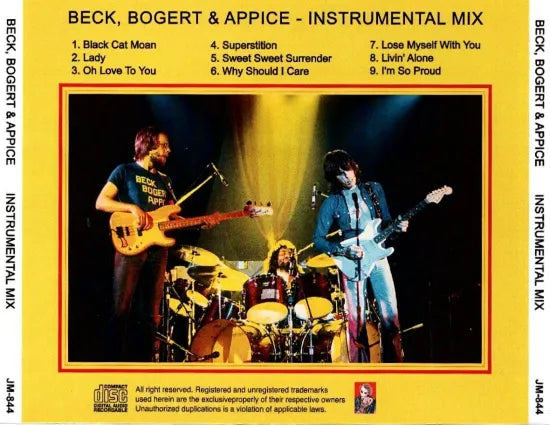 BECK, BOGERT & APPICE / BECK, BOGERT & APPICE INSTRUMENTAL MIX (1CDR)