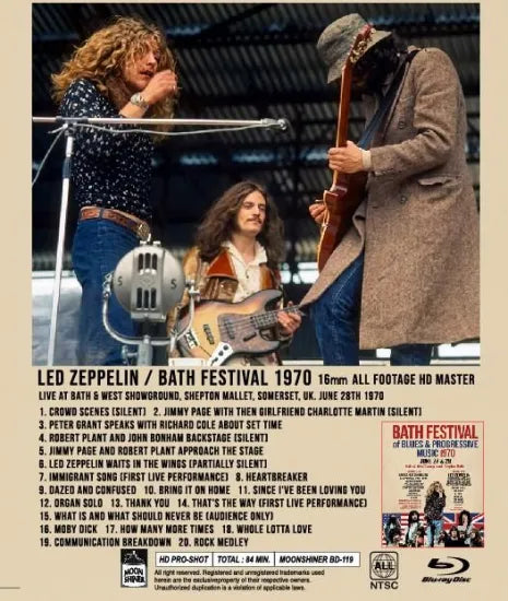 LED ZEPPELIN / BATH FESTIVAL 1970 HD PRO SHOT (1BDR)