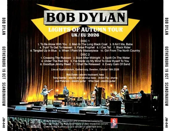 BOB DYLAN / GOTHENBURG 2026 (2CDR)