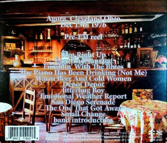 TOM WAITS / AGORA 1976 SOUNDBOARD (1CDR)