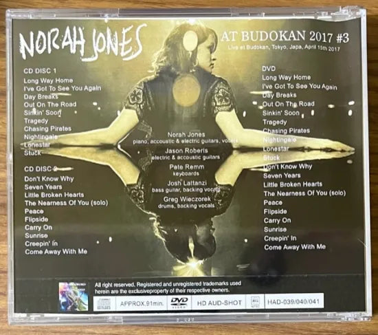 NORAH JONES / AT BUDOKAN 2017 #3 (2CDR+1DVDR)