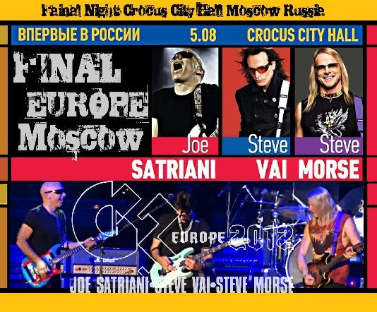 Joe Satriani / G3 In 2012 Europe(MORSE.VAI.SATRIANI) Fainal Night (3CDR)