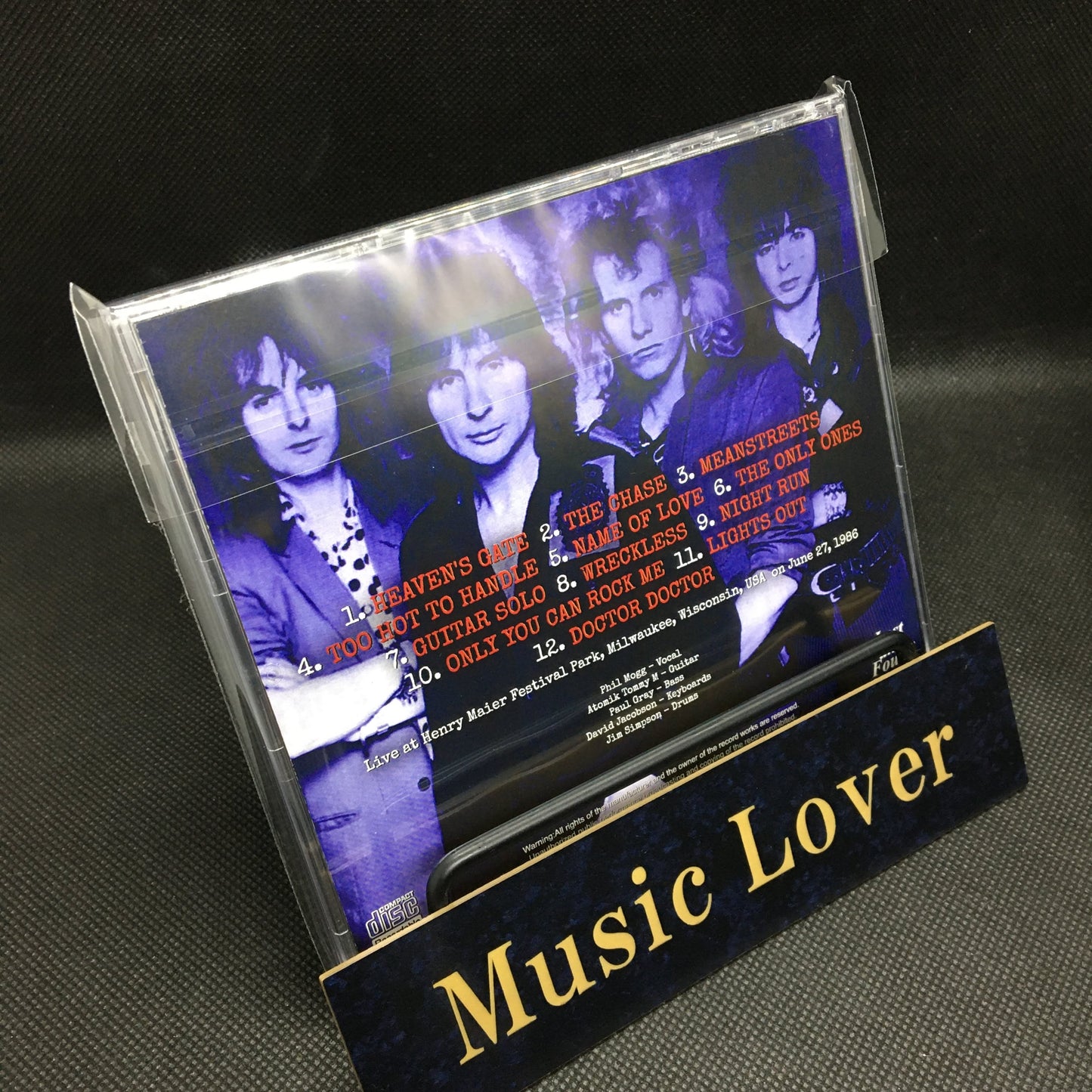 UFO / MILWAUKEE SUMMERFEST 1986 SOUNDBOARD (1CDR)