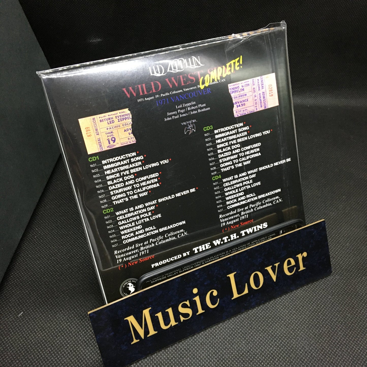 LED ZEPPELIN / WILD WEST SIDE Complete! 1971 (4CD) Empress Valley