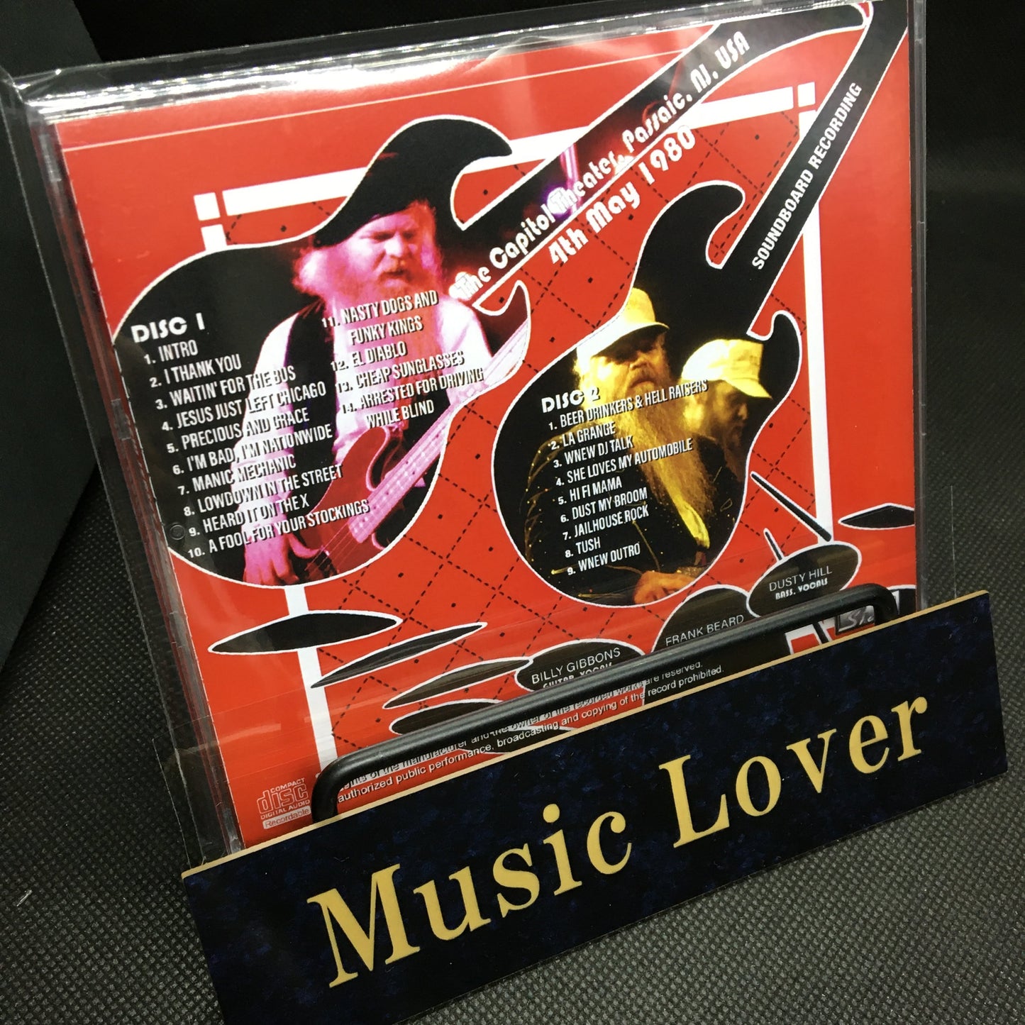 ZZ TOP / NEW JERSEY 1980 FM BROADCAST STEREO SOUNDBOARD (2CDR)