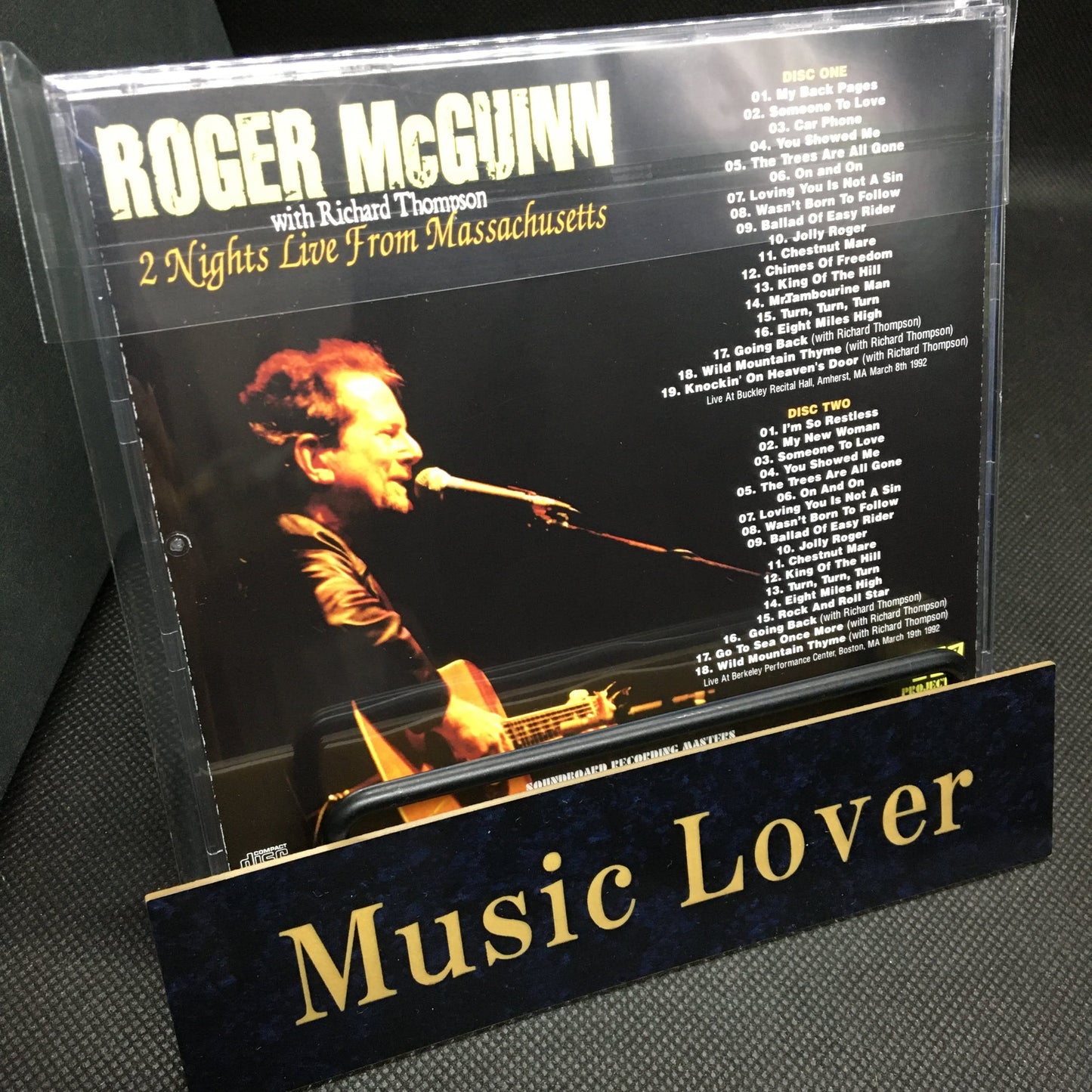 ROGER McGUINN with RICHARD THOMPSON / 2 NIGHTS LIVE FROM MASSACHUSETTS SOUNDBOARD (2CDR)