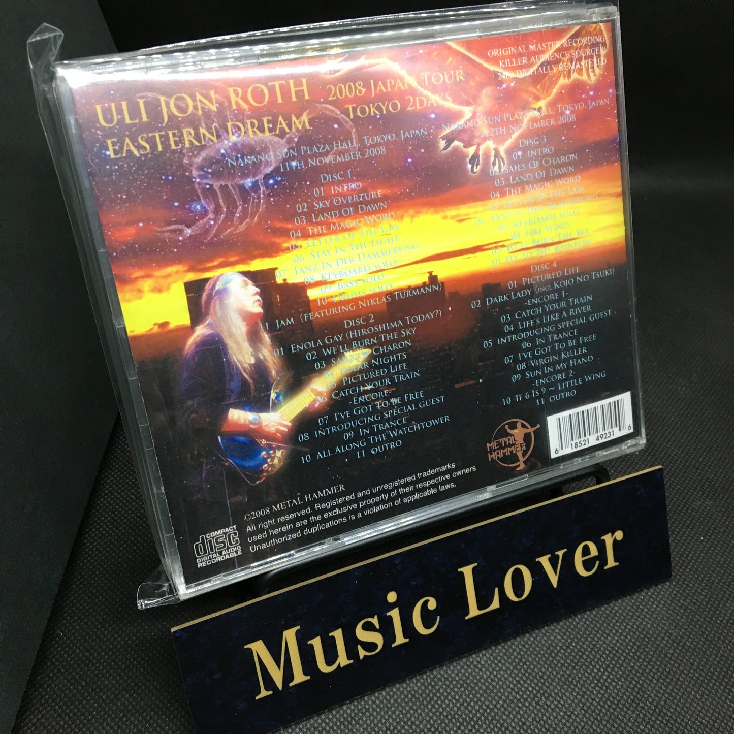 Uli Jon Roth / Eastern Dream (Tokyo 2 days) (4CDR)