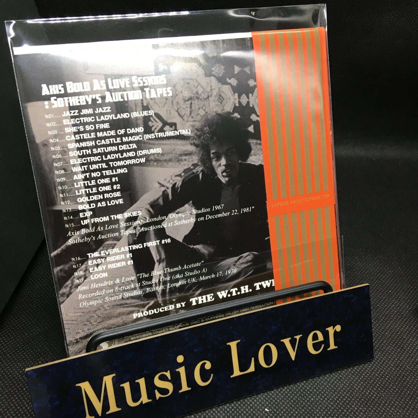JIMI HENDRIX / ALTERNATE AXIS BOLD AS LOVE sotherby’s auction tapes (1CD)