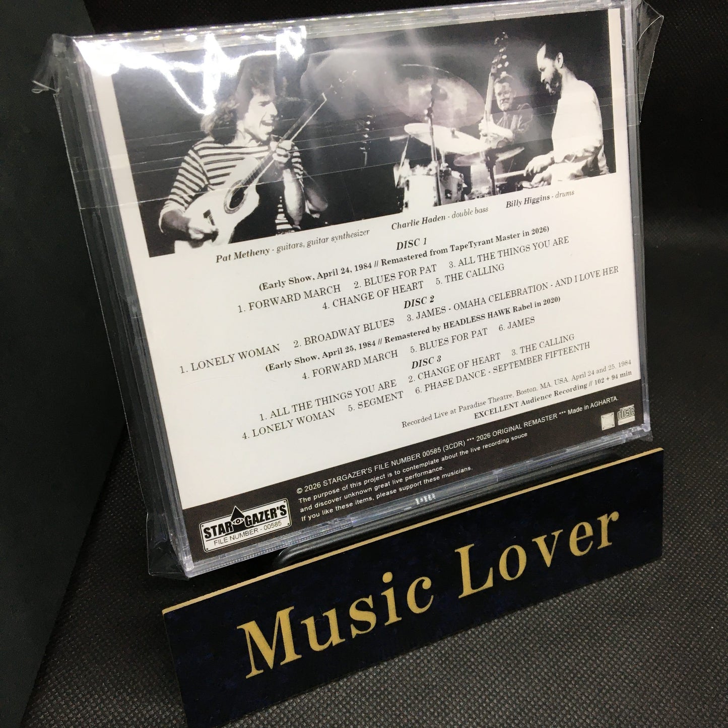 PAT METHENY TRIO / LIVE AT PARADISE THEATRE 1984 TWO DAYS (3CDR)