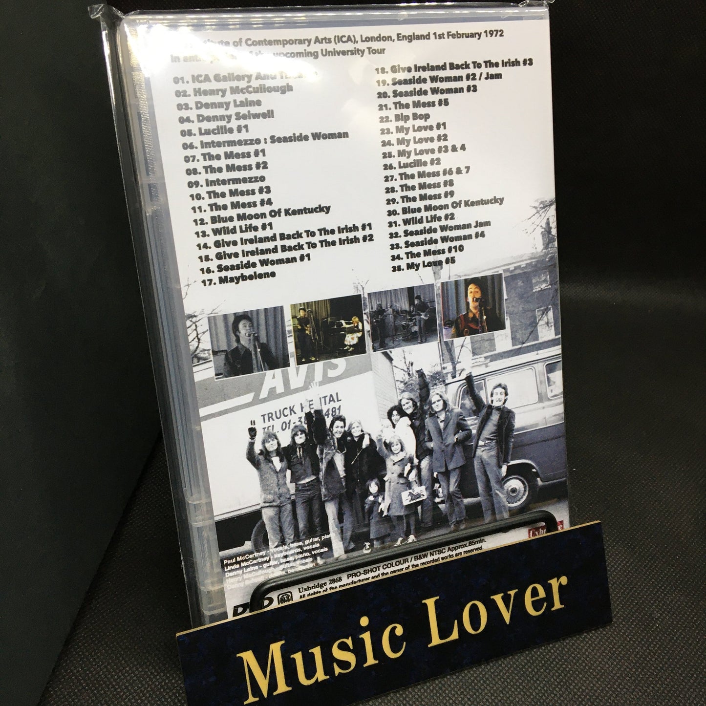 PAUL McCARTNEY & THE WINGS / ICA REHEARSALS 1972 (1DVDR)