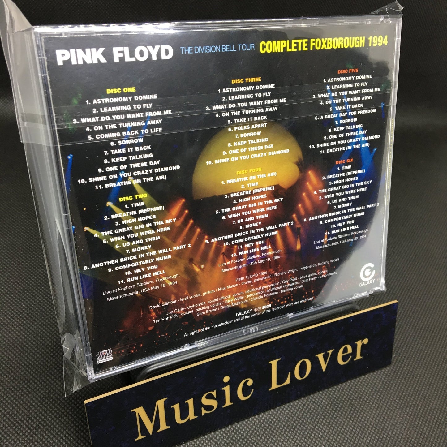 PINK FLOYD / COMPLETE FOXBOROUGH 1994 THE DIVISION BELL TOUR (6CDR)