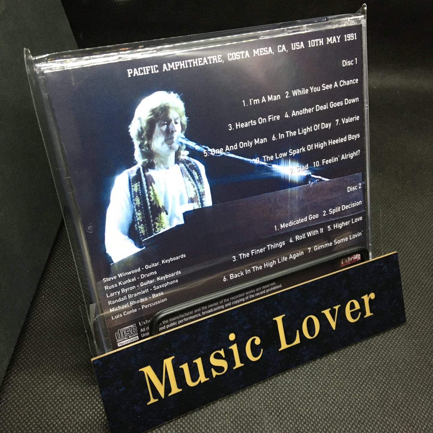 STEVE WINWOOD / COSTA MESA 1991 MIKE MILLARD MASTER TAPES (2CDR)