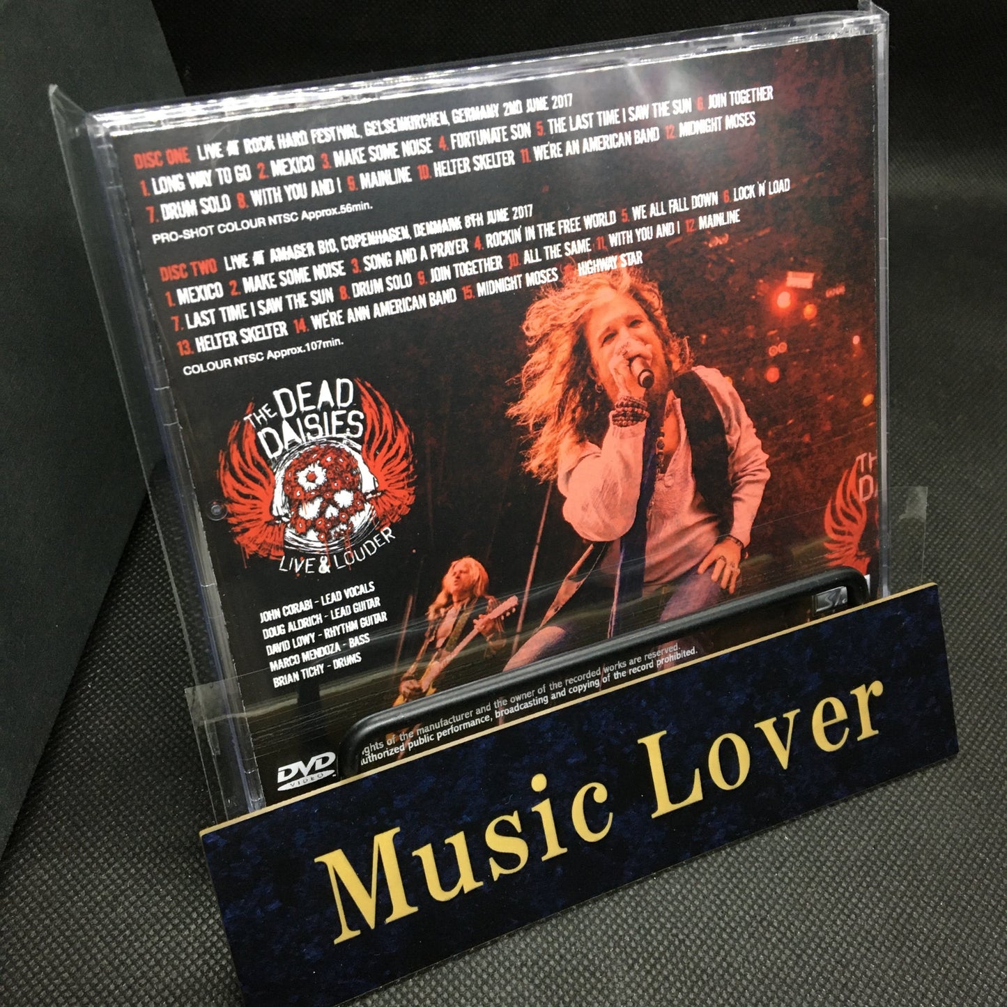 THE DEAD DAISIES / LIVE AND LOUDER EUROPE 2017 PRO SHOT (2DVDR)