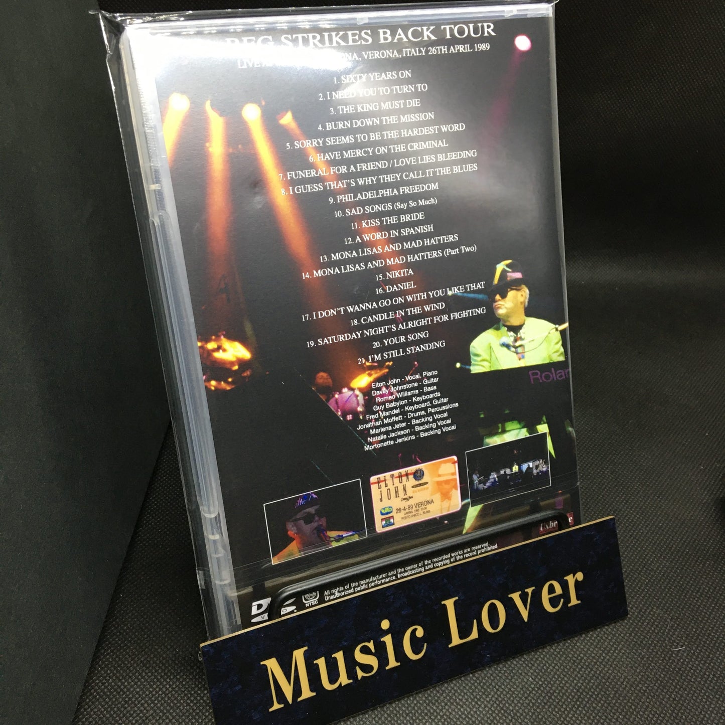 ELTON JOHN / VERONA 1989 PRO SHOT (1DVDR)