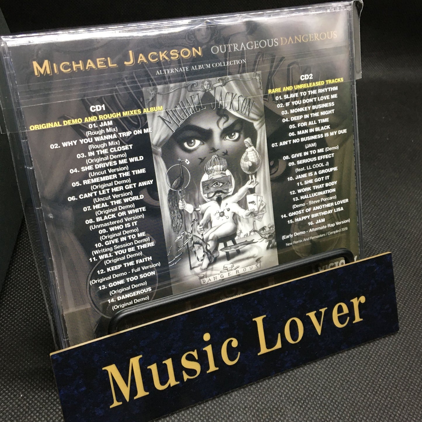 MICHAEL JACKSON / OUTRAGEOUS DANGEROUS DEMO AND UNRELEASED TRACKS ALTERNATE ALBUM COLLECTION (2CD)