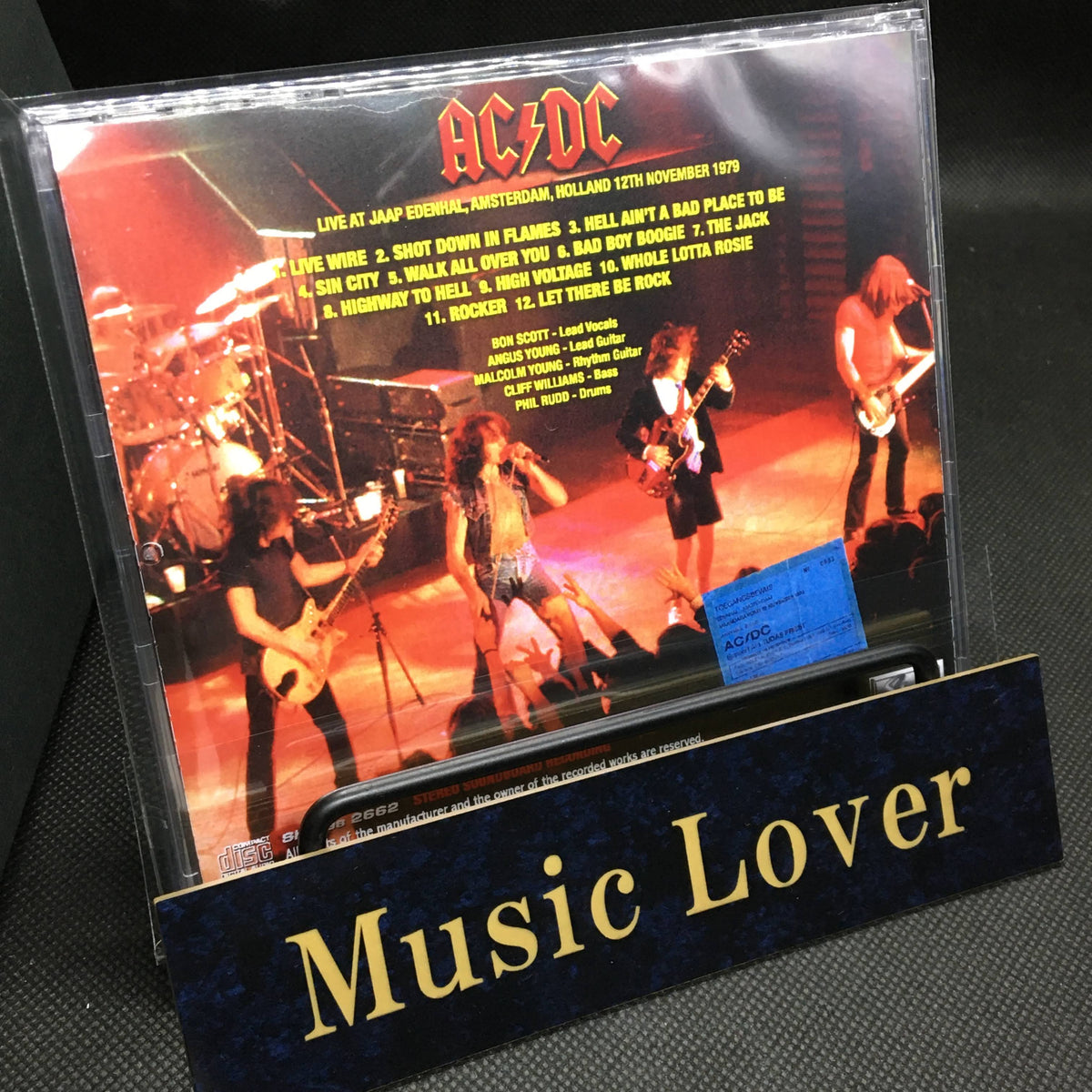 AC/DC / AMSTERDAM 1979: PRE-FM REEL STEREO SOUNDBOARD (1CDR)