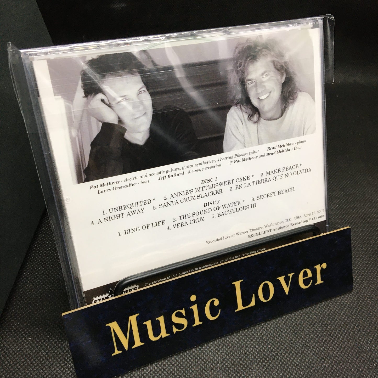 PAT METHENY & BRAD MEHELDAU QUARTET / LIVE AT WARNER THEATRE 070412 (2CDR)