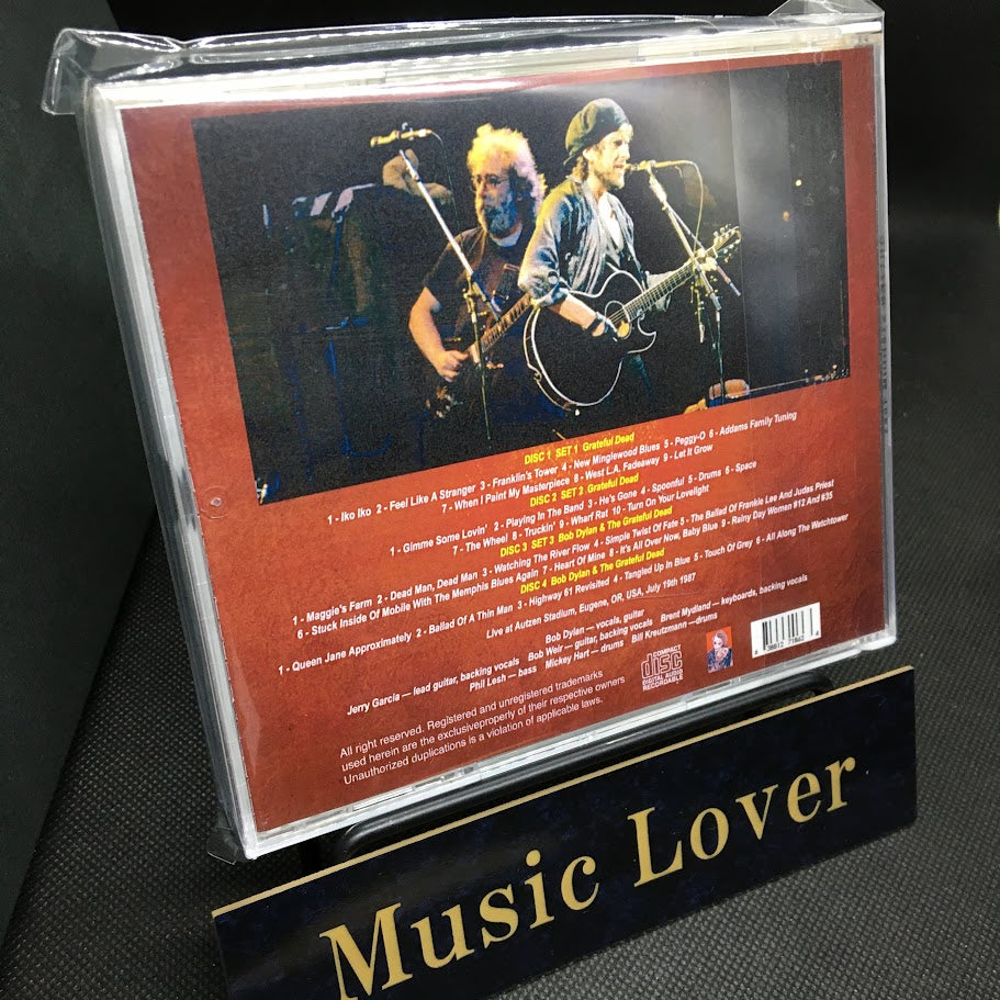 BOB DYLAN & THE GRATEFUL DEAD / AUTZEN STADIUM 1987 SOUNDBOARD (4CDR)