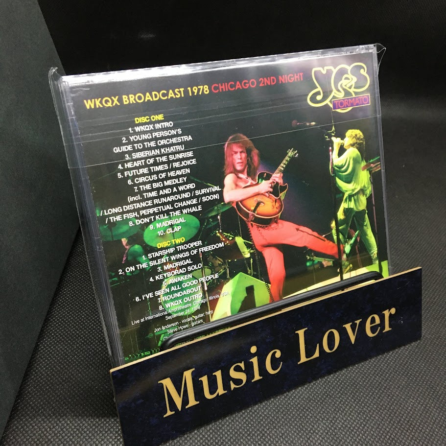 YES / WKQX BROADCAST 1978 CHICAGO 2ND NIGHT SOUNDBOARD (2CDR)