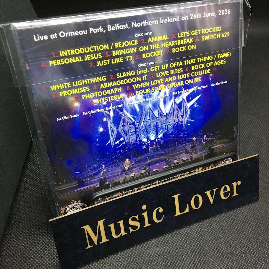 DEF LEPPARD / BELSONIC 2026 (2CDR)