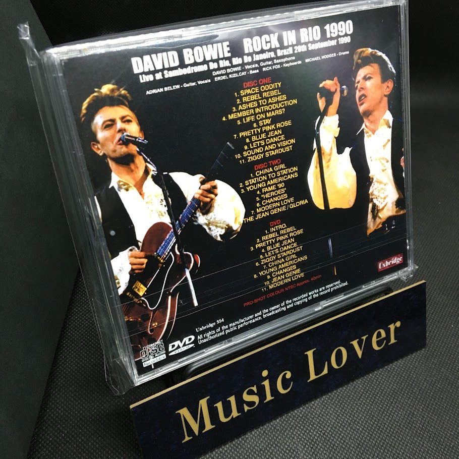 DAVID BOWIE / ROCK IN RIO 1990 STEREO SOUNDBOARD/PRO-SHOT (2CDR+1DVDR)