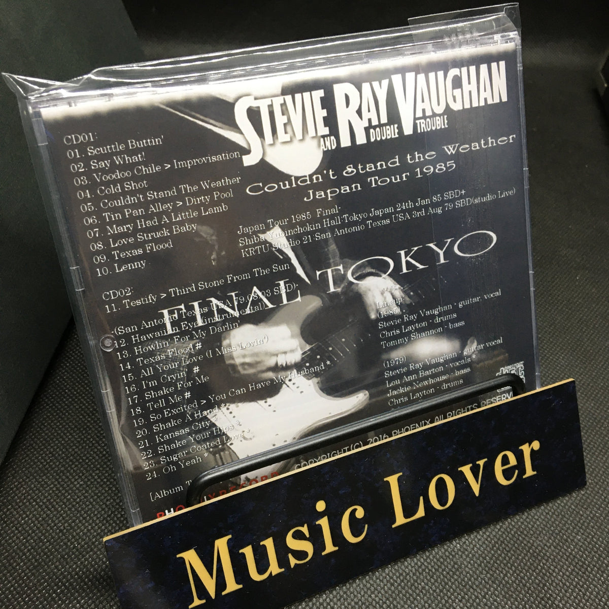 Stevie Ray Vaughan & Double Trouble / Couldn't Stand the Weather Japan Tour 1985 Final-Shiba Yubinchokin Hall (2CDR)