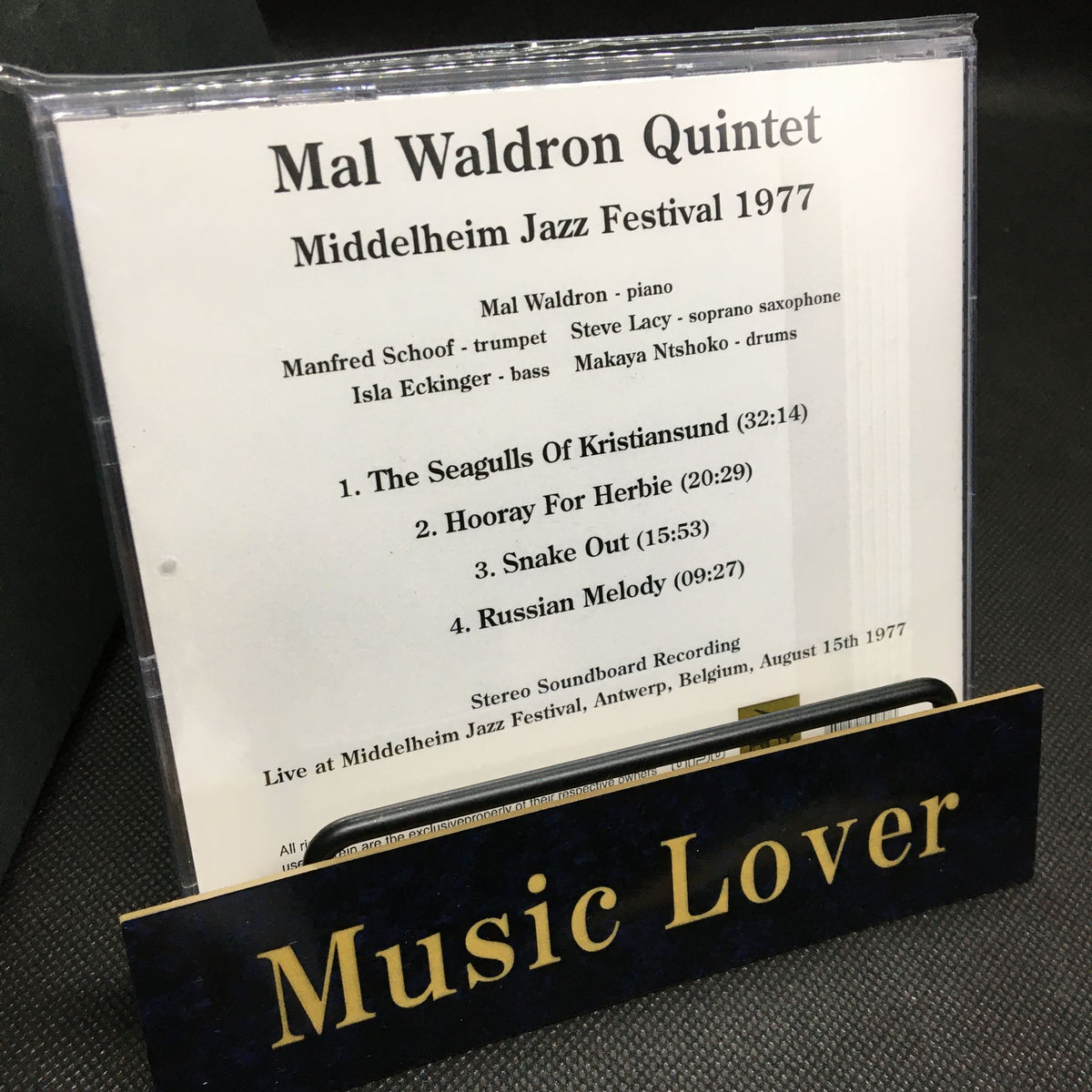 Mal Waldron Quintet / Middelheim Jazz Festival 1977 (1CDR)