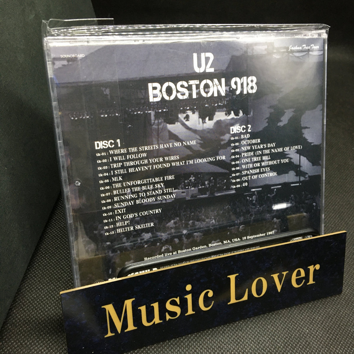 U2 / Boston 918 Joshua Tree Tour 1987 (2CD) Moonchild Records