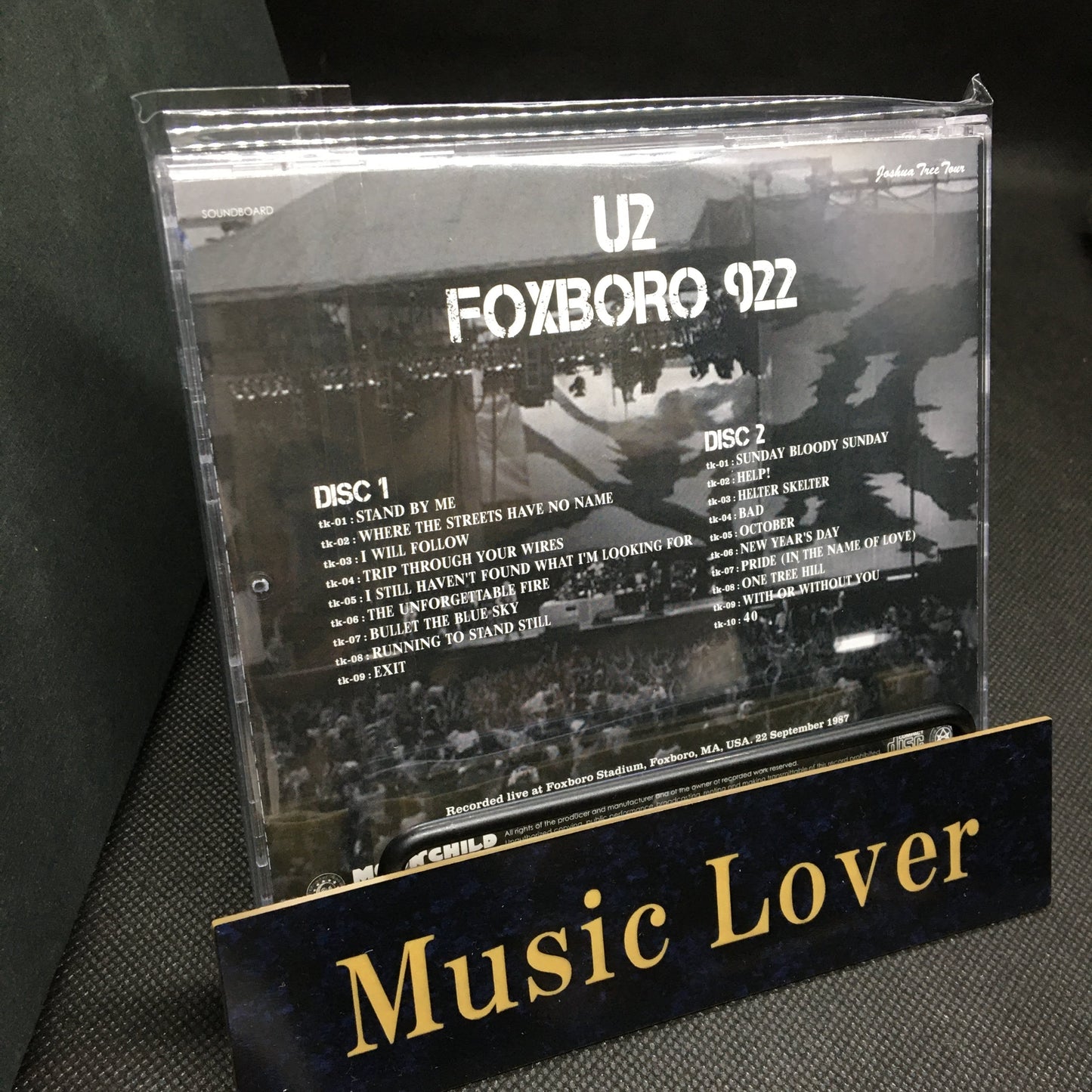 U2 / Foxboro 922 Joshua Tree Tour 1987 (2CD)