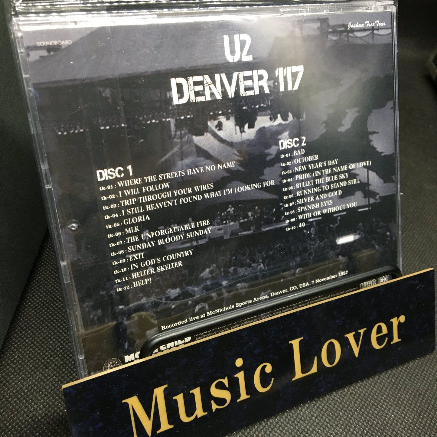U2 / Denver 117 Joshua Tree Tour 1987 (2CD) Moonchild Records