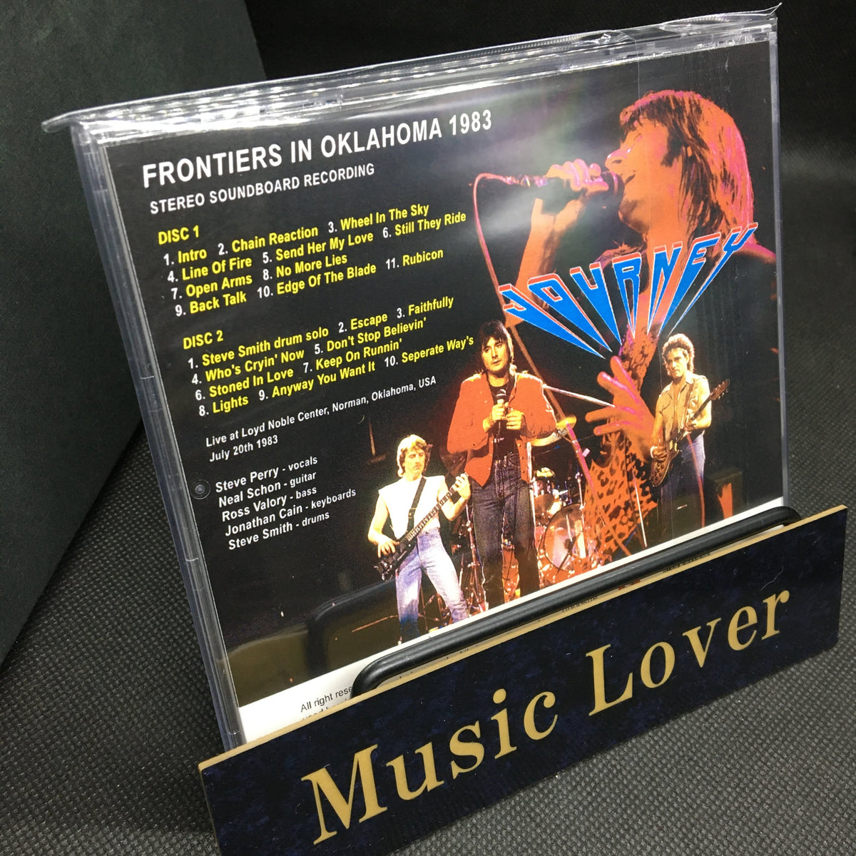 JOURNEY / FRONTIERS IN OKLAHOMA 1983 STEREO SOUNDBOARD (2CDR)