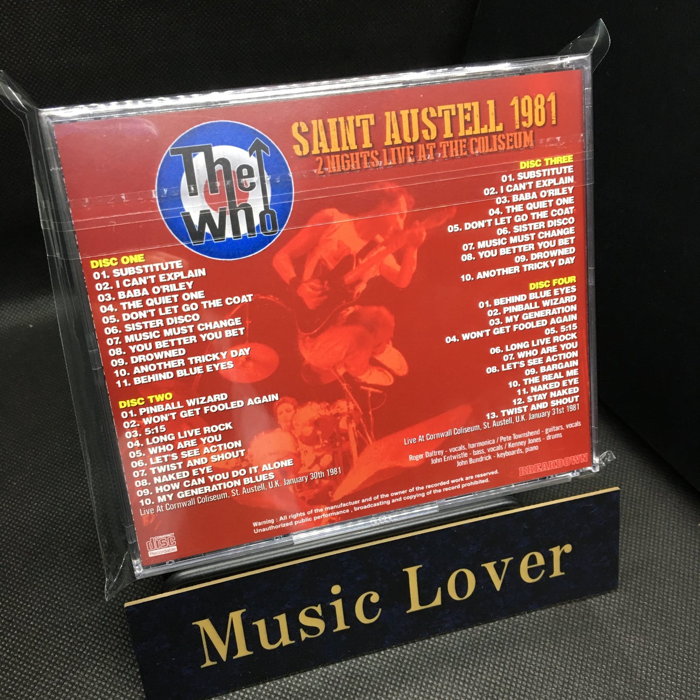 THE WHO / SAINT AUSTELL 1981 2 NIGHTS LIVE AT THE COLISEUM (4CDR)