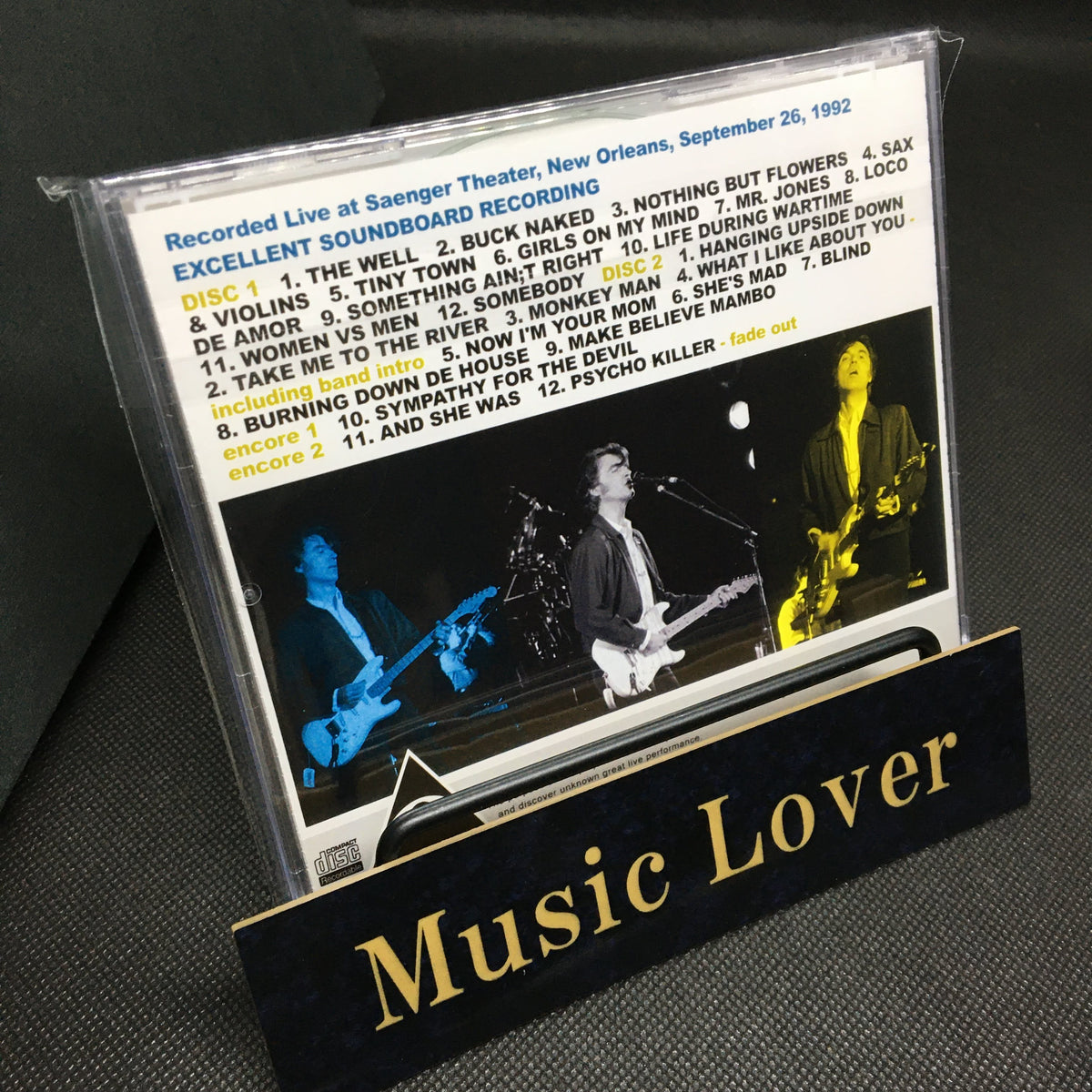 DAVID BYRNE BAND WITH GEORGE PORTER JR. / UH-OH LIVE IN NEW ORLEANS 920926 (2CDR)