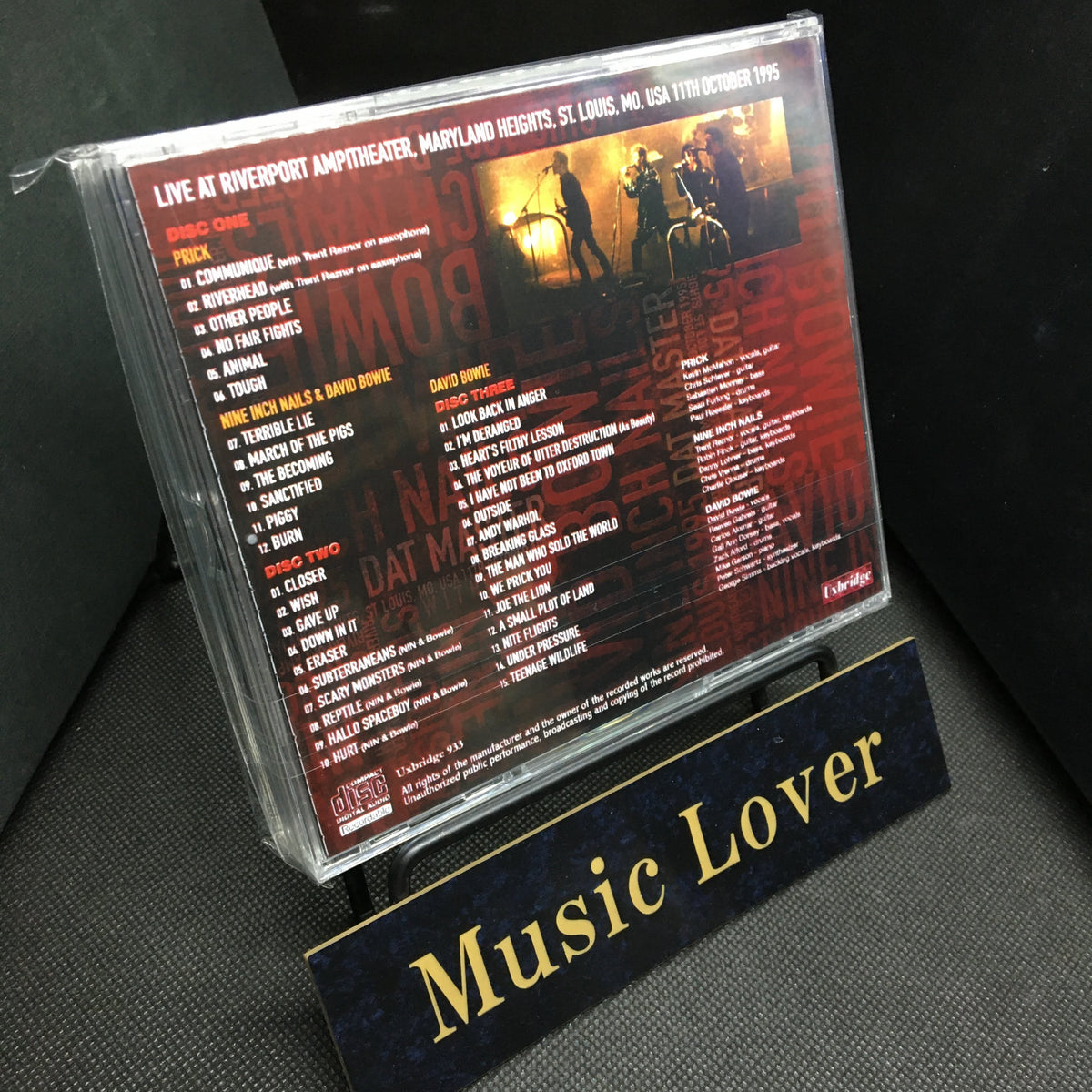 DAVID BOWIE & NINE INCH NAILS / ST. LOUIS 1995: DAT MASTER SOUNDBOARD (3CDR)