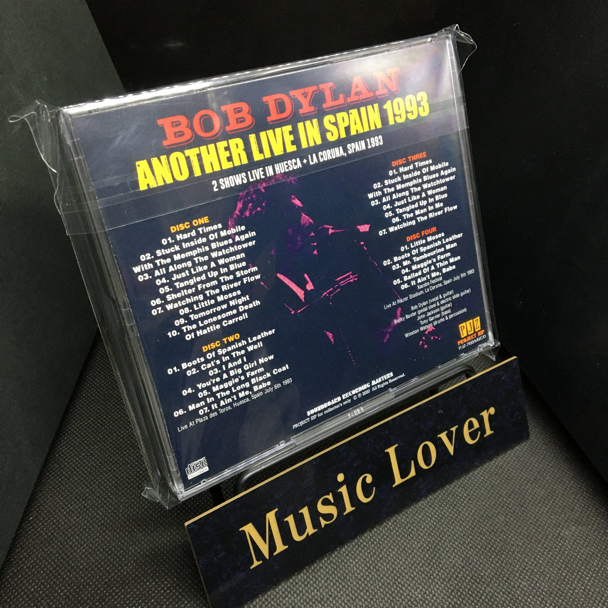 BOB DYLAN / ANOTHER LIVE IN SPAIN 1993 Soundboard (4CDR)