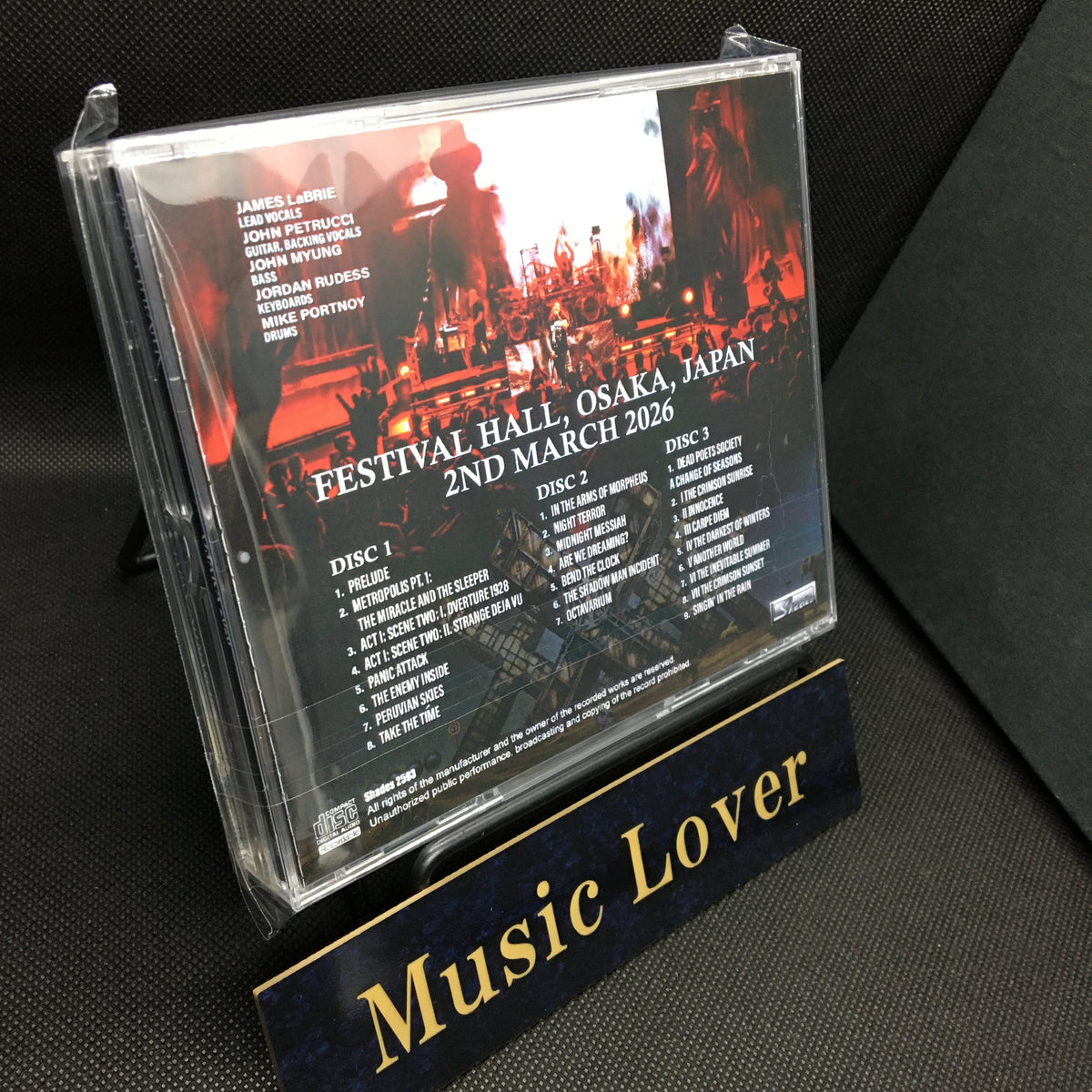 DREAM THEATER / OSAKA 2026 (3CDR)