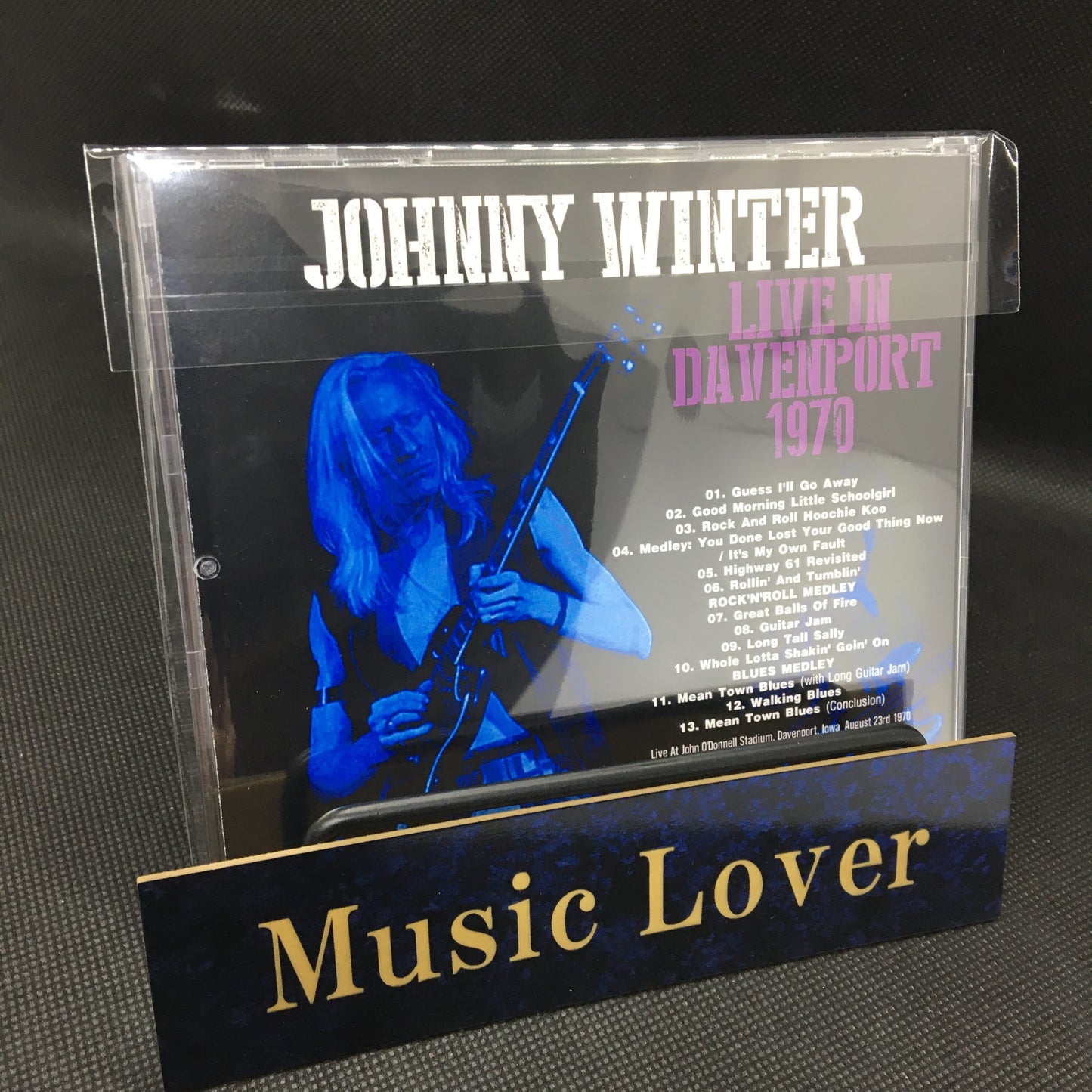 JOHNNY WINTER / LIVE IN DEVENPORT 1970 SOUNDBOARD (1CDR)