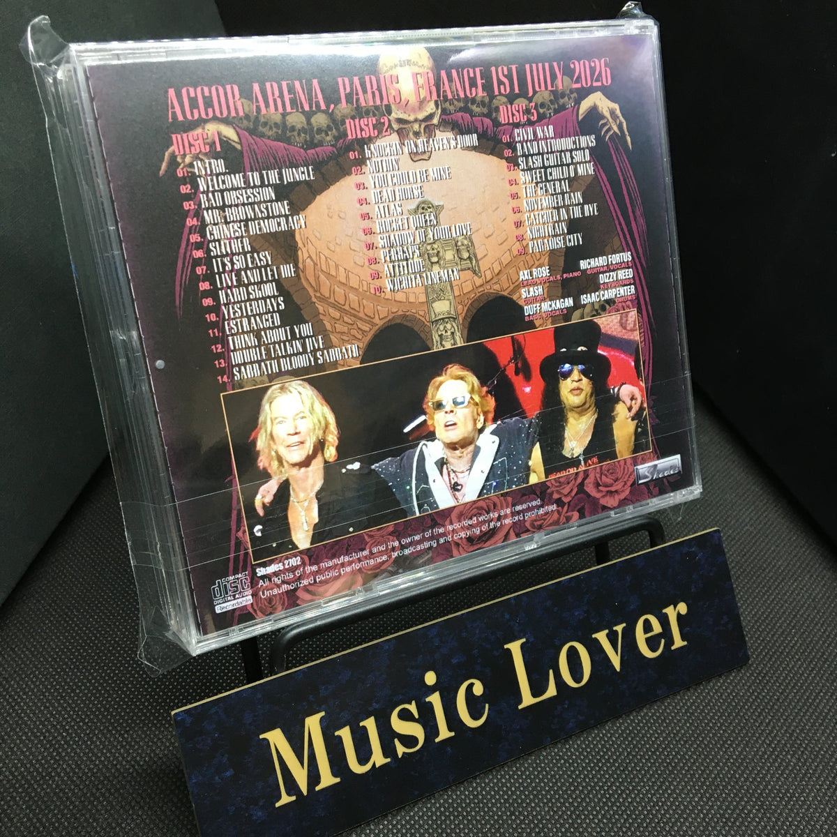 GUNS N' ROSES / PARIS 2026 1ST NIGHT (3CDR)